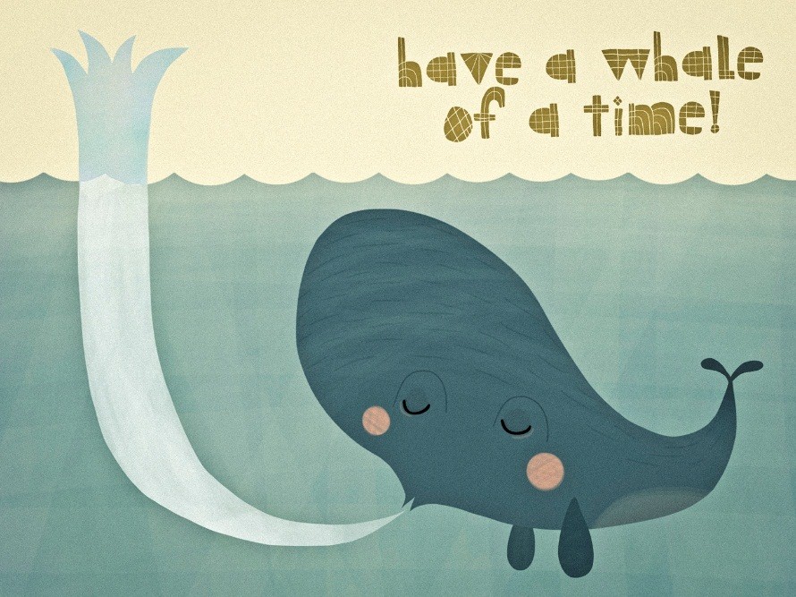 have a whale of time