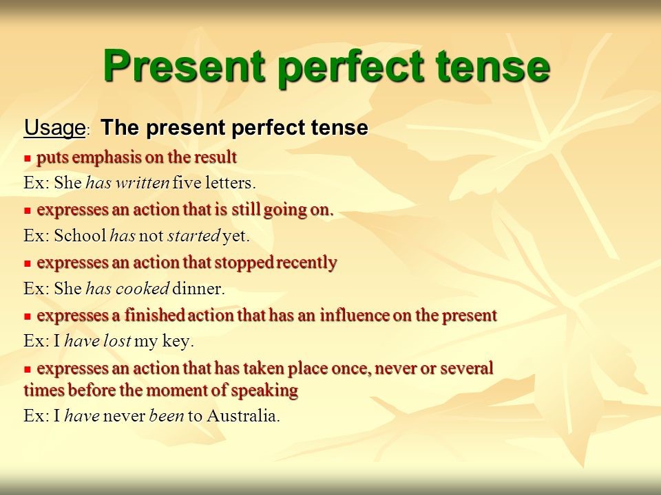 Present Perfect Progressive Tense Examples Les Baux de Provence